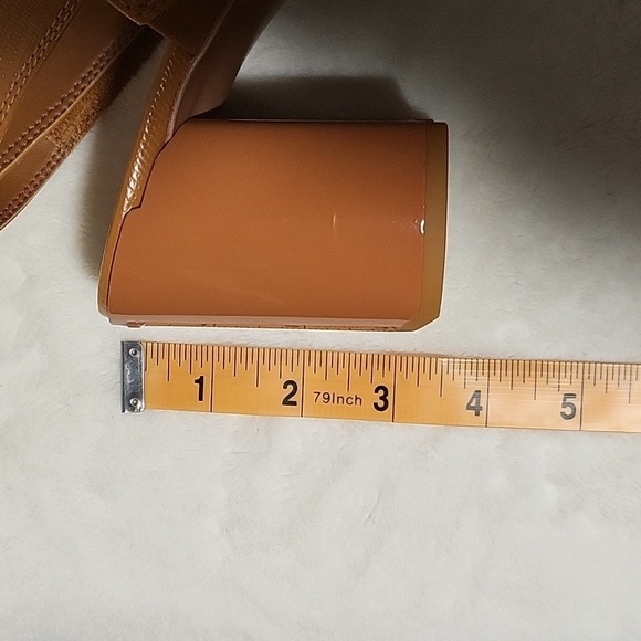 Franco Sarto Brown Owen Slingback 3" Chunky Block Heel Dress Sandal Size 9 - Picture 8 of 10